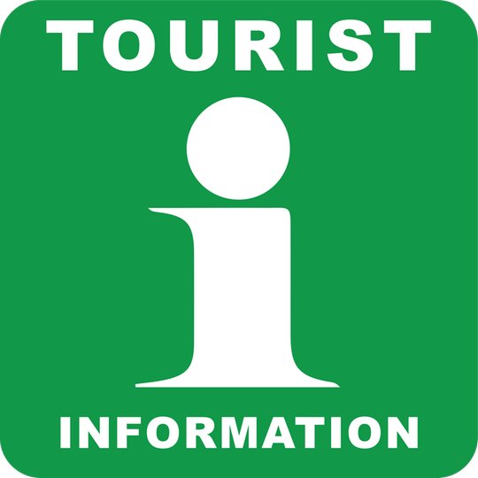Tourist information logotyp, grön. 
